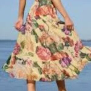 Mlle Gabrielle Floral Maxi Skirt Size XL
